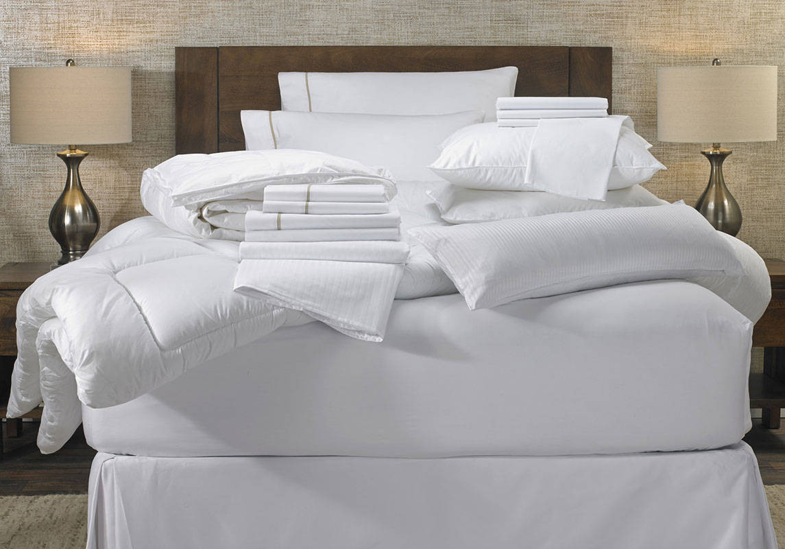 Cama ropa de cama de hotel | juegos sábanas y